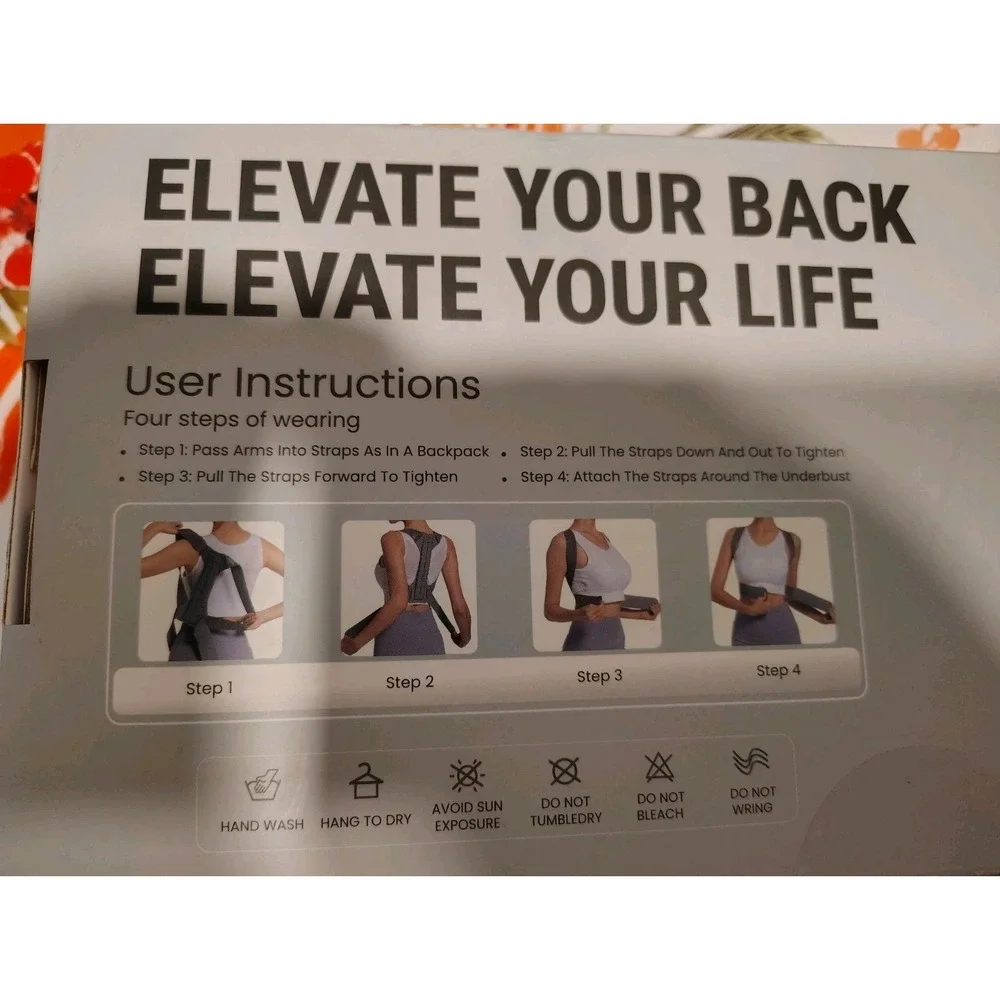 OFIR Posture Corrector Back & Shoulder Support Brace, Gray, Size All